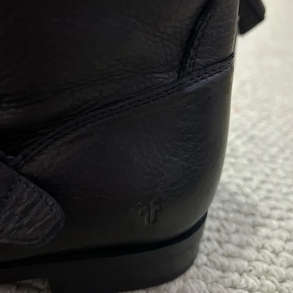 FRYE AND CO. Black Combat & Moto Boots - Picture 2 of 6